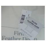 2 Pack King Firm White Duck Feather & Down Bed Pillow | BOKSER HOME