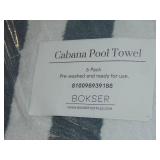 6 Pack Gray Cabana Pool Towel  35x70 in.