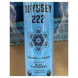 Odyssey 222 Blue Raspberry Energy and Focus Drinks - 12 Pack