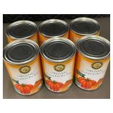 Set of 6 Organic Pumpkin Pie Mix Cans