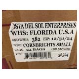 Box of 24 Diana Corn Brights - Sugar Coated Vanilla Flavored Corn Snack