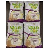 PAL - 4 Bags of Valley Pop Parmesan & Roasted Garlic Flavored Popcorn