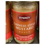 AZ 3 - Set of 6 Dynasty Chinese-Style Mustard Sauce 4 oz Jars