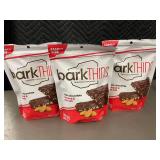 TX 3 - Lot of 3 BarkTHINS Snacking Chocolate Dark Chocolate Almond & Sea Salt Family Size Bags