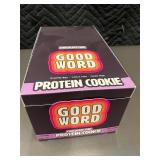 Box of 12 Good Word Chocolate Chip Protein Cookies - Gluten & Dairy Free