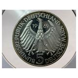 1969 G German 5 Mark