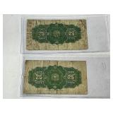 Canada 2 1923 25 Cents Paper