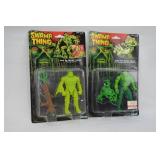 Lot of 2 Swamp Thing Action Figures 1990