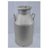 Silver Aluminum Milk Jug