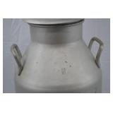 Silver Aluminum Milk Jug