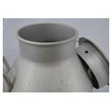 Silver Aluminum Milk Jug