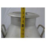 Silver Aluminum Milk Jug