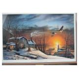 "The Sharing Season" by Terry Redlin Hand-Signed Open Addition 1985