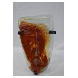 Jaramillo Brothers Mexico Art Glass Mask