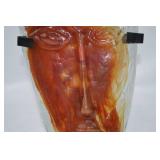 Jaramillo Brothers Mexico Art Glass Mask