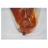 Jaramillo Brothers Mexico Art Glass Mask