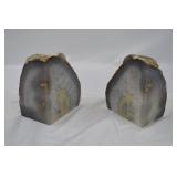 Multi-Color Agate Book Ends