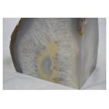 Multi-Color Agate Book Ends