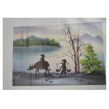 Lot of 12 Vietnamese Silk Paintings