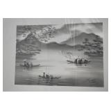 Lot of 12 Vietnamese Silk Paintings