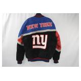 Suede Black/Blue NFL Jacket - NY Giants
