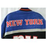 Suede Black/Blue NFL Jacket - NY Giants