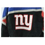 Suede Black/Blue NFL Jacket - NY Giants