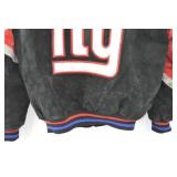 Suede Black/Blue NFL Jacket - NY Giants