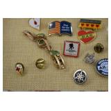 Pin Collection Including Olympic Pins 1990