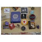 Pin Collection Including Olympic Pins 1990