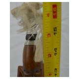 Hand-Carved African Warrior & African Elk