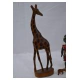 Wooden African Animals and Traditionally Dressed Dolls