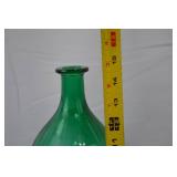 Vintage Rossini Empoli Glass Genie Decanter & Hand Blown Vase