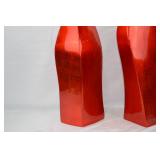Acrylic Art Deco Tall Vases