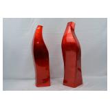 Acrylic Art Deco Tall Vases