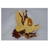 Wooden Doves on a Branch