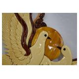 Wooden Doves on a Branch