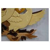 Wooden Doves on a Branch