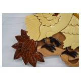 Wooden Doves on a Branch