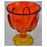 Vintage LE Smith Persimmon Covered Candy Dish