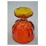 Vintage LE Smith Persimmon Covered Candy Dish