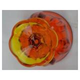 Vintage LE Smith Persimmon Covered Candy Dish