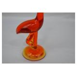Vintage Viking Glass Long Neck Crane Figurine