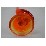 Vintage Viking Glass Long Neck Crane Figurine