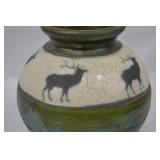Jeremy Miller Deer Raku Pottery
