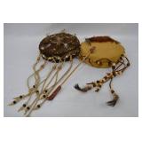 Lot of 2 Native American Drums