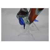 Vintage Hand Blown Art Glass Rooster