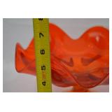 Vintage MCM Viking Glass Epic 6-Petal Compote