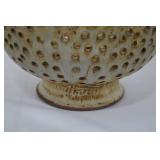 Hand-made and Signed Pottery Colander