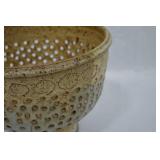 Hand-made and Signed Pottery Colander